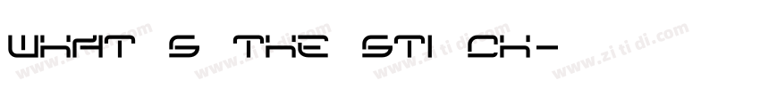 what s the sti ch字体转换